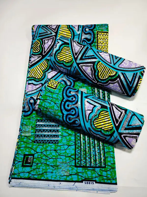 100% Cotton African Wax Print Fabric - High Quality Ankara Fabric 6 Yards