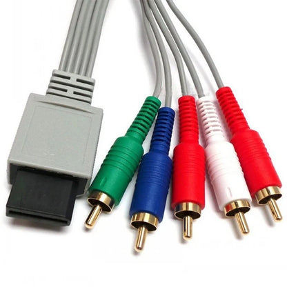 Wii AV RCA Cable 5RCA Audio Video Component Cable - HDTV Extension Cable for Nintendo Wii & Wii U Consoles