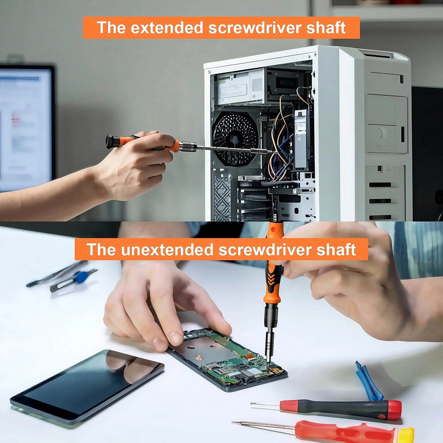 115-in-1 Precision Screwdriver Set - Multi-Bit Repair Tool Kit for iPhone Android Computer Watch and Electronics