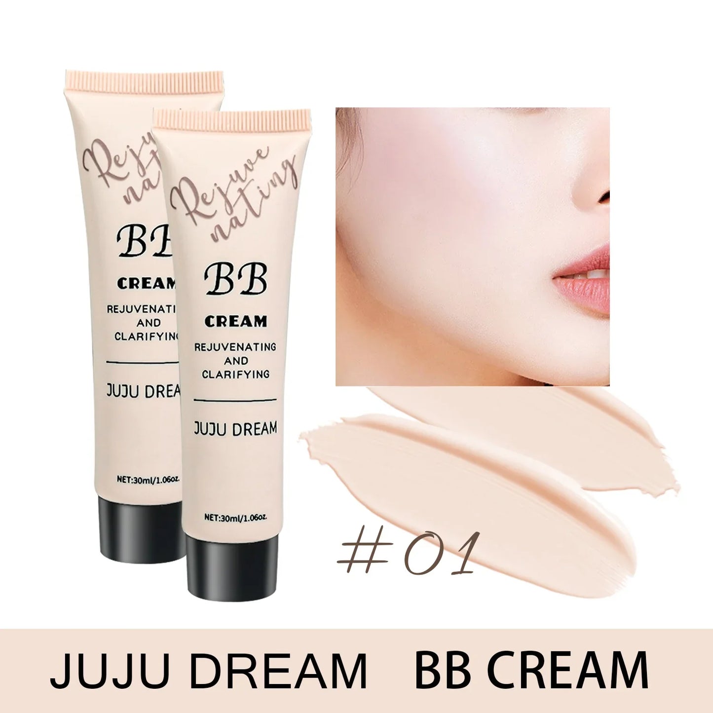 BB Cream & Isolation Liquid Foundation – Moisturizing, Oil-Control, Long-Lasting Makeup for Dry Skin, No Powder Finish