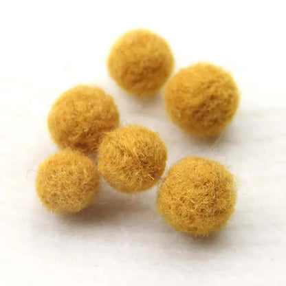 Round Wool Felt Balls - 20mm Mixed Color Pom Poms for DIY Crafts Home Decoration 10pcs Pack