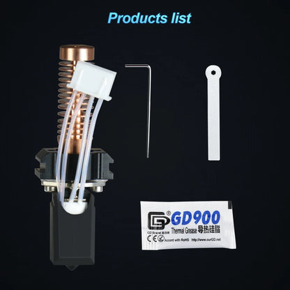 Hotend for Flashforge Adventurer 5M/5M Pro – Ceramic Heating Block Kit, 280℃ Hot End, Hard Steel Nozzle 3D Printing Parts