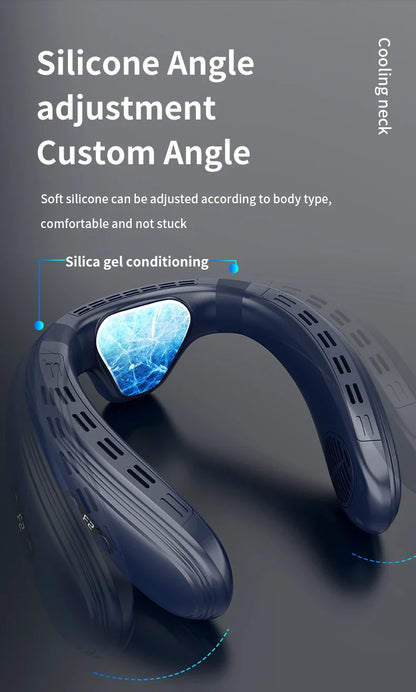 Portable Neck Fan 5200mAh – Rechargeable Wearable Semiconductor Cooling Fan, Personal Outdoor Neck Air Conditioner