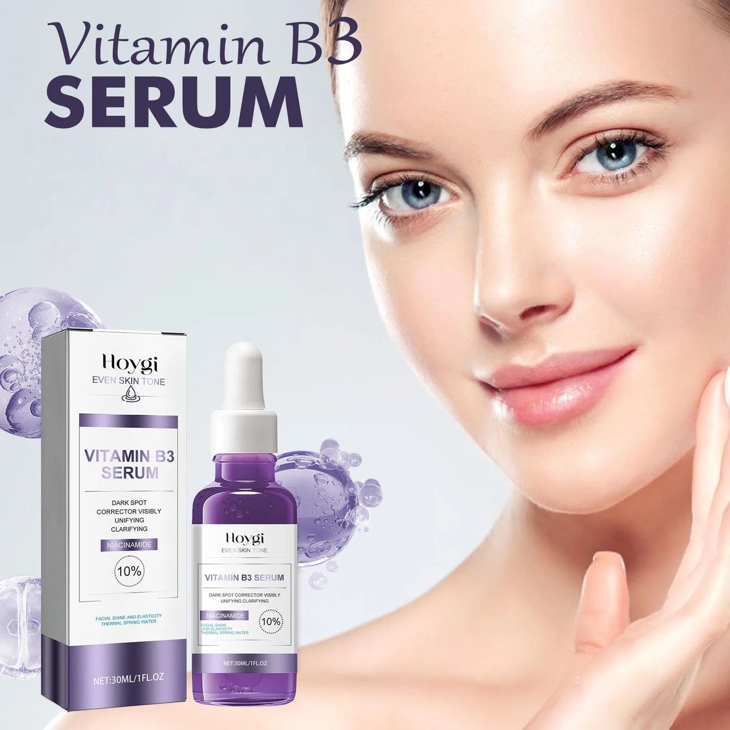 Niacinamide Serum – Dark Spot Corrector, Moisturizing & Brightening for Pore-Cleansing, Fine Line Fading, Korean Skin Care