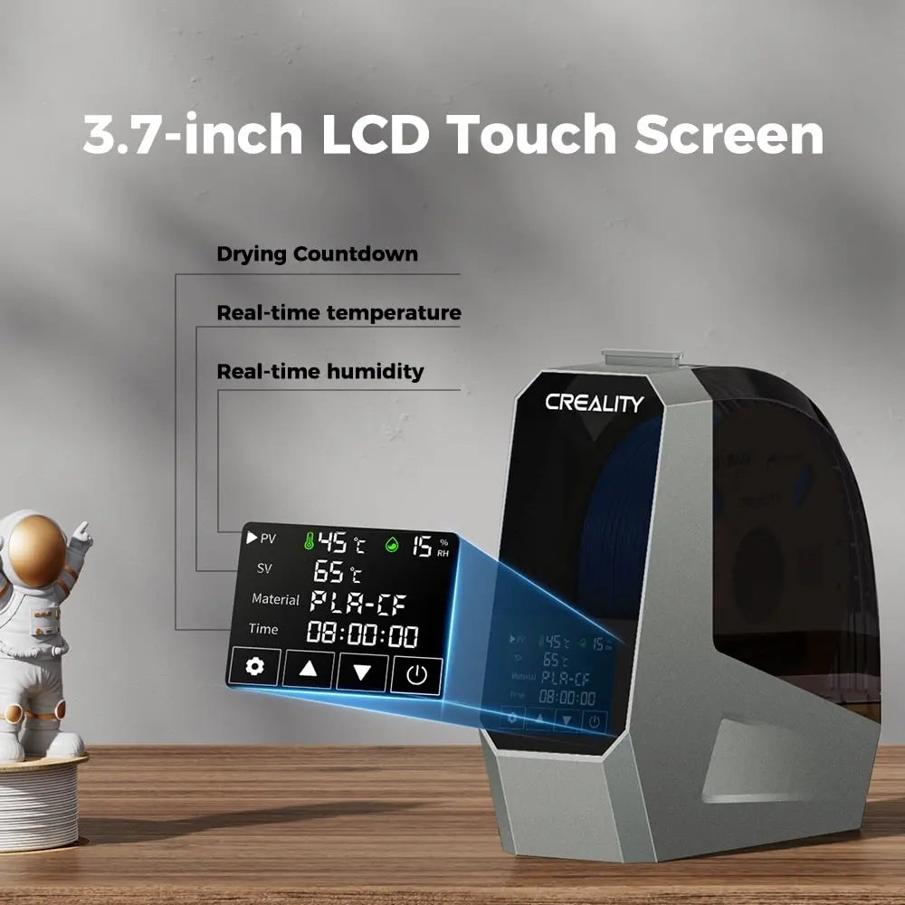 Creality Filament Dryer Box - Space PI Model for 1KG Spools, One-Key 12 3D Printer Filament Dehydrator, 48h Timer, 45℃-70℃, 360° PTC Heating