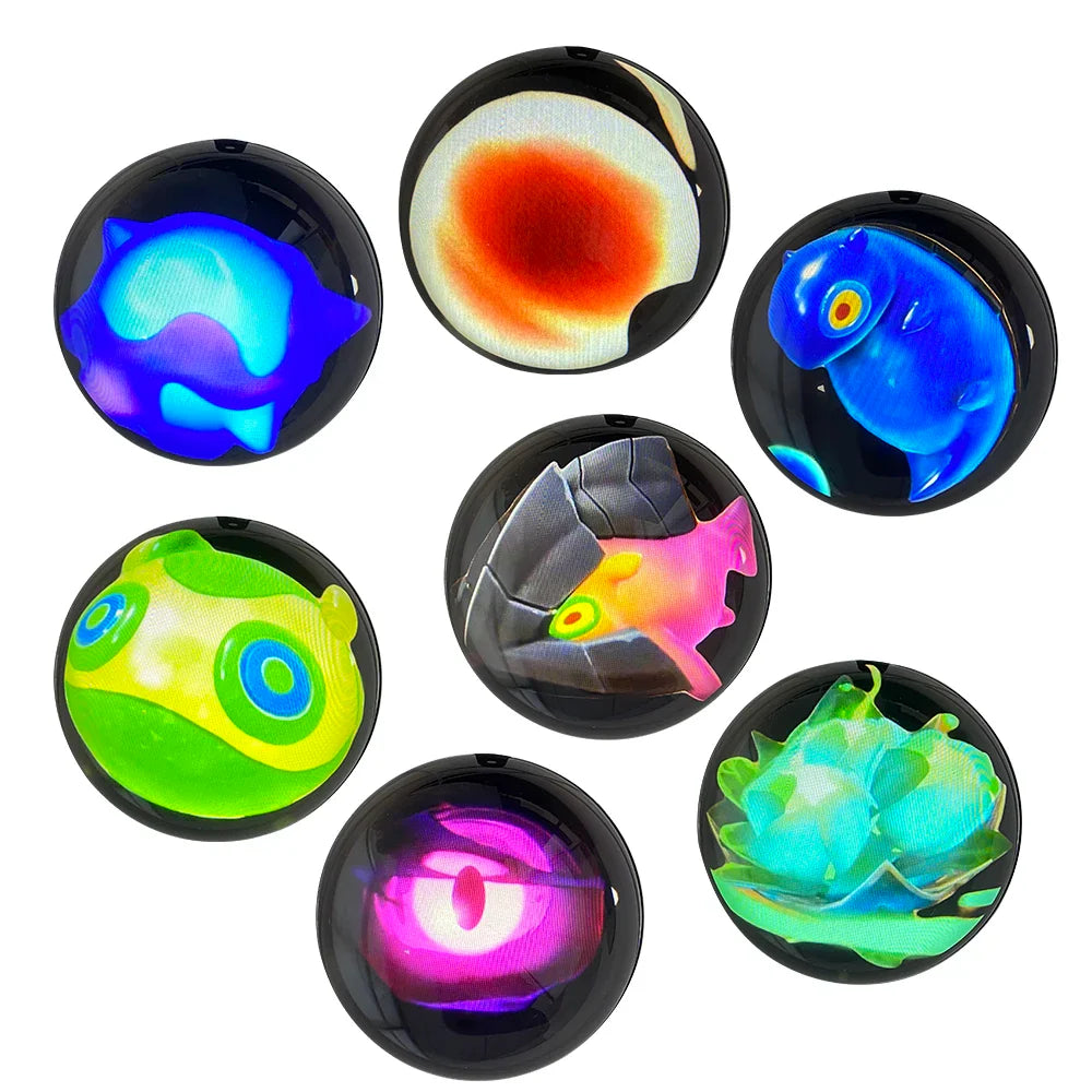 Customizable Video Glass Ball Lamp — DIY Spherical Pixel Display with Detachable Video & Sound Game Screen