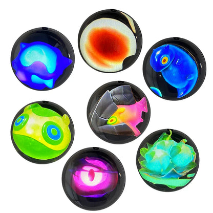 Customizable Video Glass Ball Lamp — DIY Spherical Pixel Display with Detachable Video & Sound Game Screen