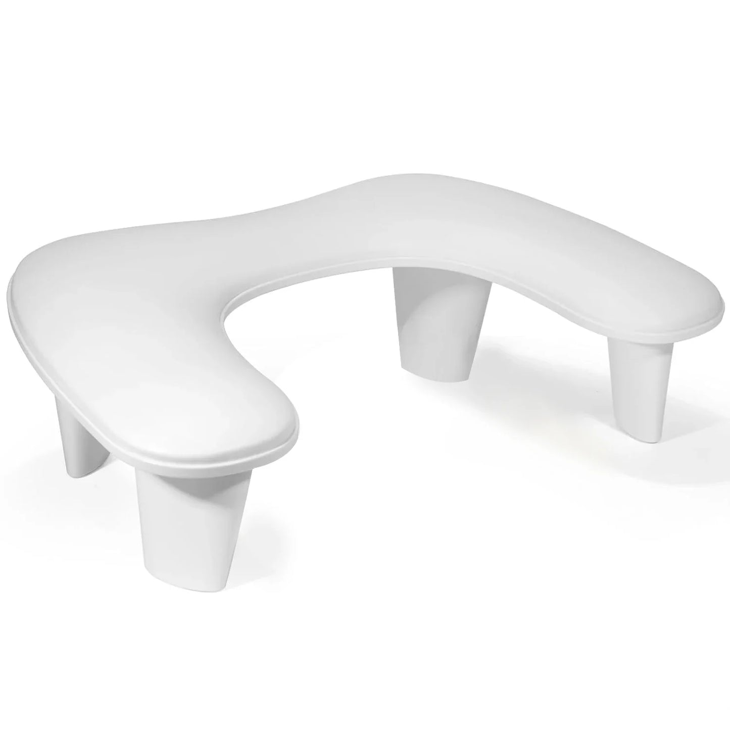 U-Shaped Nail Arm Rest Stand - Adjustable Manicure Pillow with Microfiber PU Leather Cushion for Hand Rest