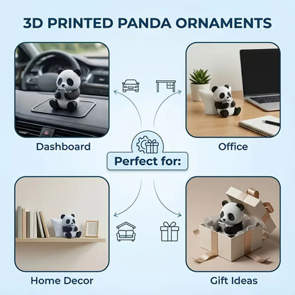 Pillow Panda Sculpture - Lazy Modern Style Desktop & Home Decor Ornament