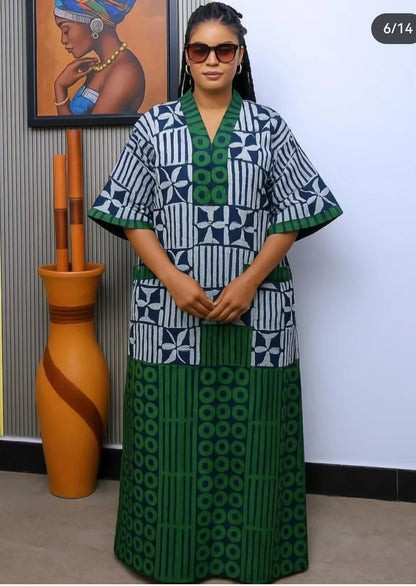 2026 Plus Size African Maxi Dress - Traditional Dashiki Ankara Kaftan Gown
