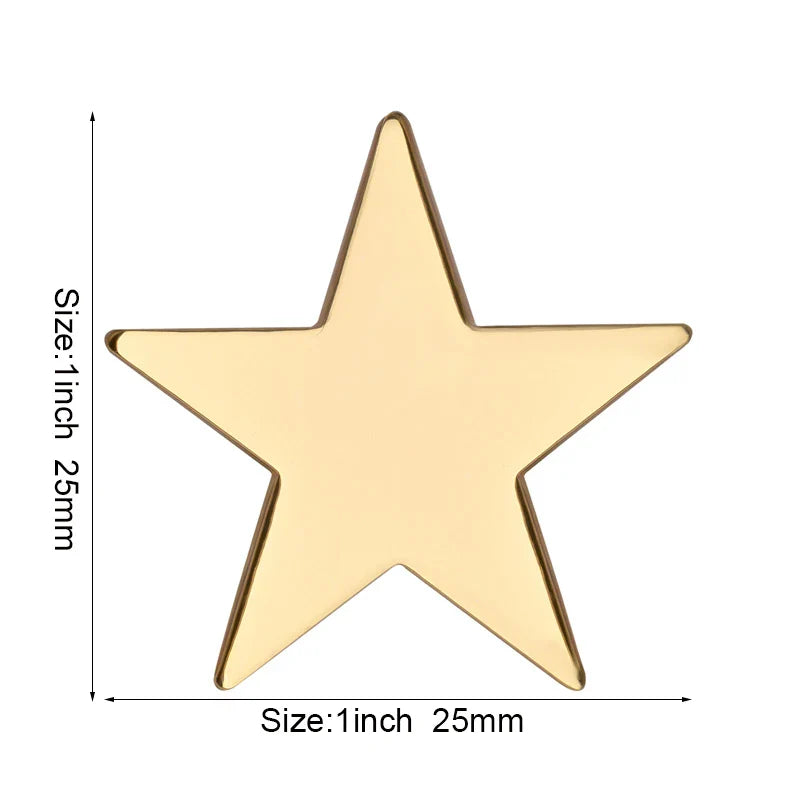 Baby Blue Metal Star Lapel Pin Brooch – Colorful Enamel Star Badge Accessories for Jackets, Bags & Fashion Outfit Decor