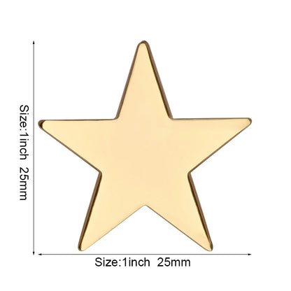 Baby Blue Metal Star Lapel Pin Brooch – Colorful Enamel Star Badge Accessories for Jackets, Bags & Fashion Outfit Decor