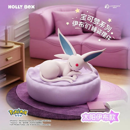 Genuine Pokémon Eevee Sleeping Pose Blind Box – Fantasy Beast Mystery Anime Figure, Cute Lucky Doll Toy & Collectible Gift Decoration
