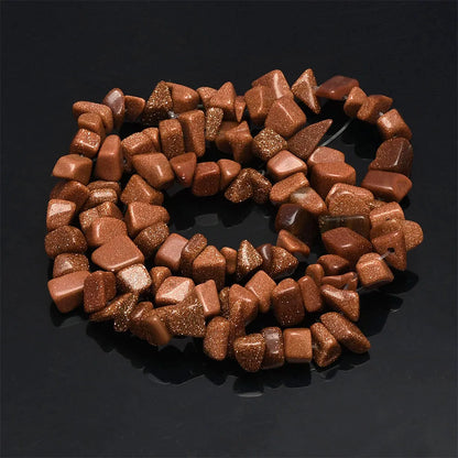16 Inch Natural Stone Chip Beads - 5-8mm Irregular Crystal Agate Gravel Beads for DIY Bracelets & Jewelry Making