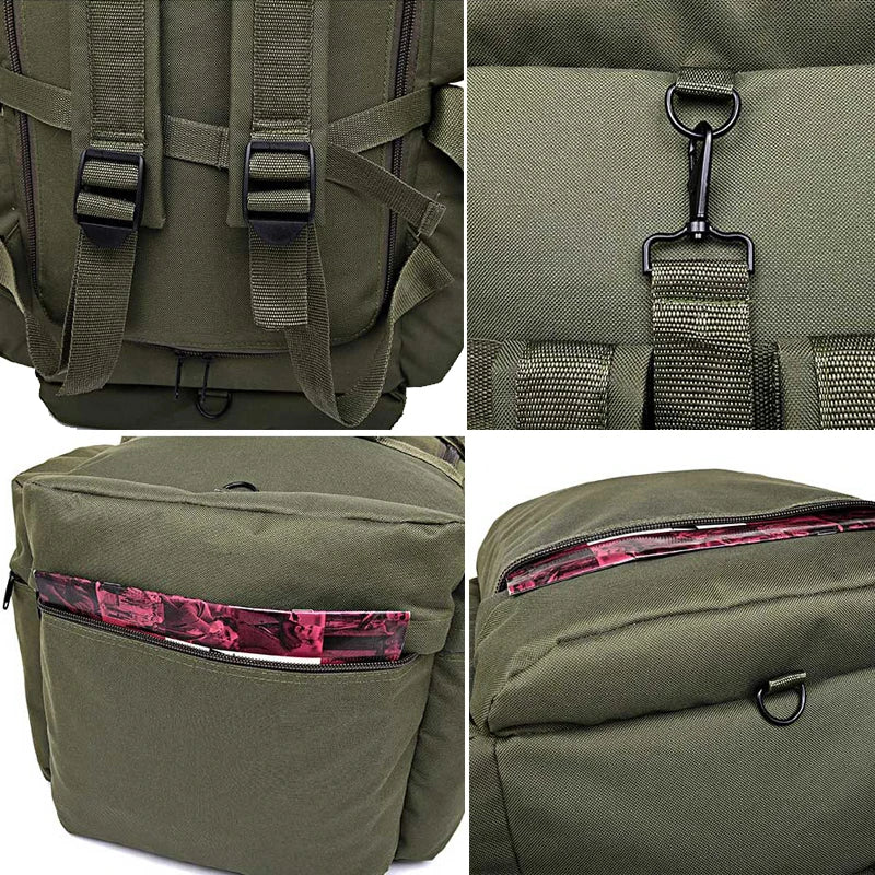 100L Large Travel Backpack & Camping Bag - Tactical Hiking, Trekking & Carry-On Duffel for Men