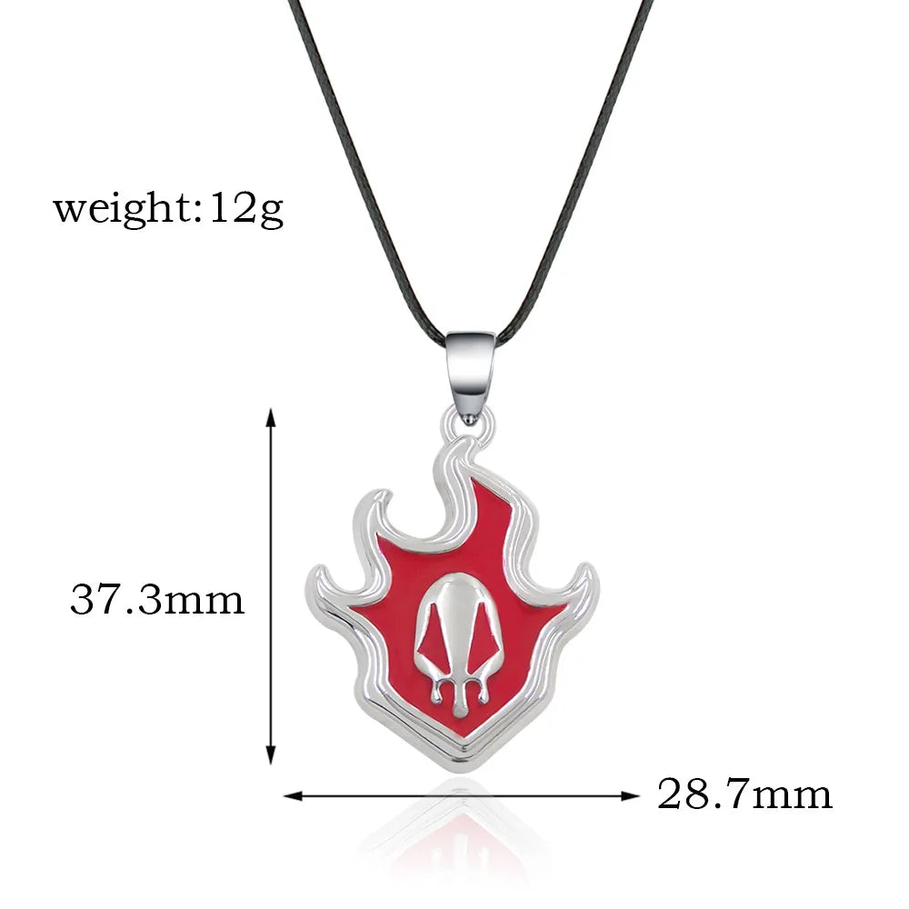 Bleach Ichigo Kurosaki Keychain Necklace - Anime Cosplay Pendant Charm for Men & Women Backpack Jewelry Gift