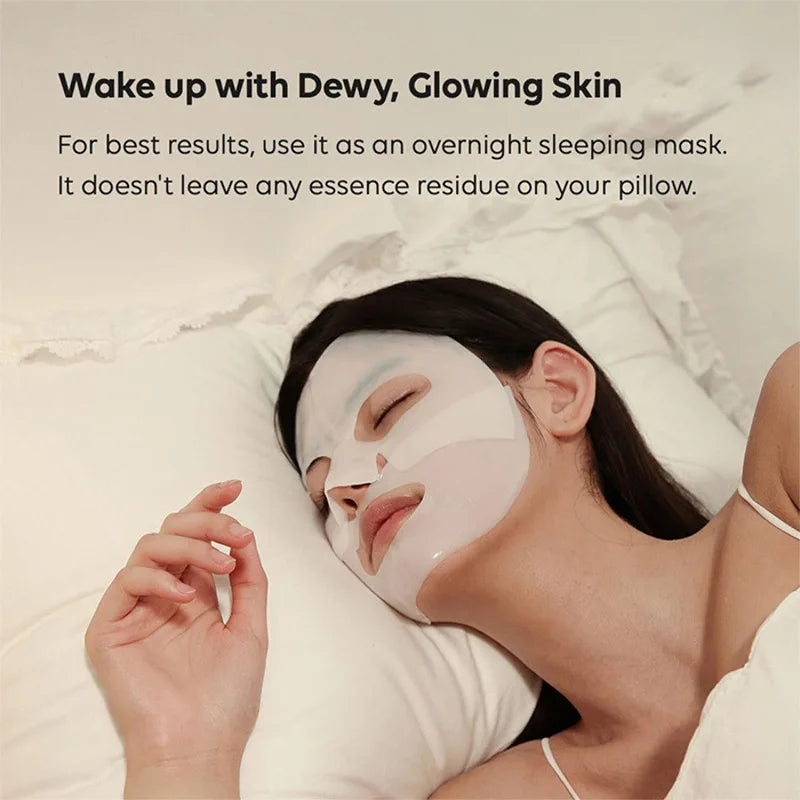 Bio Collagen Face Mask – 20/10/5PCs Shrink Pores, Deep Hydrating Overnight Mask for Moisturizing, Brightening & Skin Care