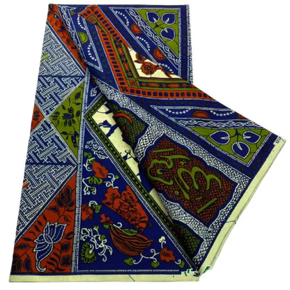 African Wax Print Fabric - High-Quality Cotton Ankara Gold Print Pagne for Wedding & Dress Sewing