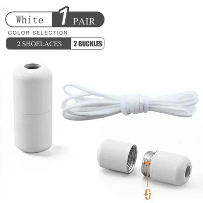 Elastic No-Tie Shoelaces - Quick Slip-On Stretch Shoe Laces for Kids & Adults