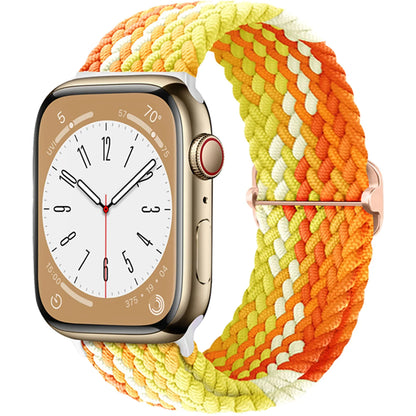 Braided Solo Loop Apple Watch Band – Adjustable Nylon Strap for iWatch Series SE, 4–8 & Ultra (40mm–49mm) Bracelet Wristband