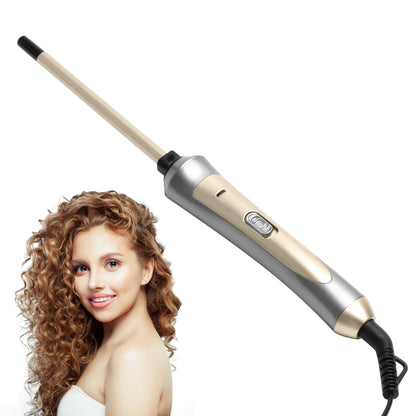 9mm Ceramic Hair Curling Iron Wand – Professional Electric Curler Tongs for Salon Styling & Crimping