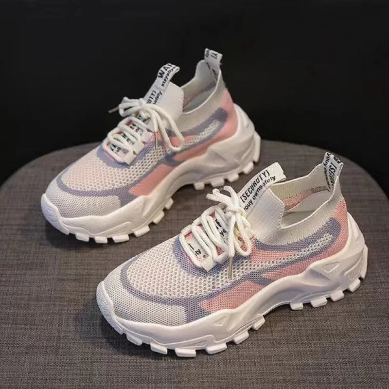 2024 Women's All-Match Mesh Casual Shoes – Breathable, Soft Bottom Sneakers for Spring & Autumn