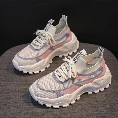 2023 Women's Green Platform Sneakers – Casual Chunky Trainers for Ladies