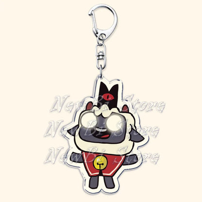 Funny Dark Video Game Sheep Keychain – Cute Lamb & Goat Bag Accessory Gamer Gift
