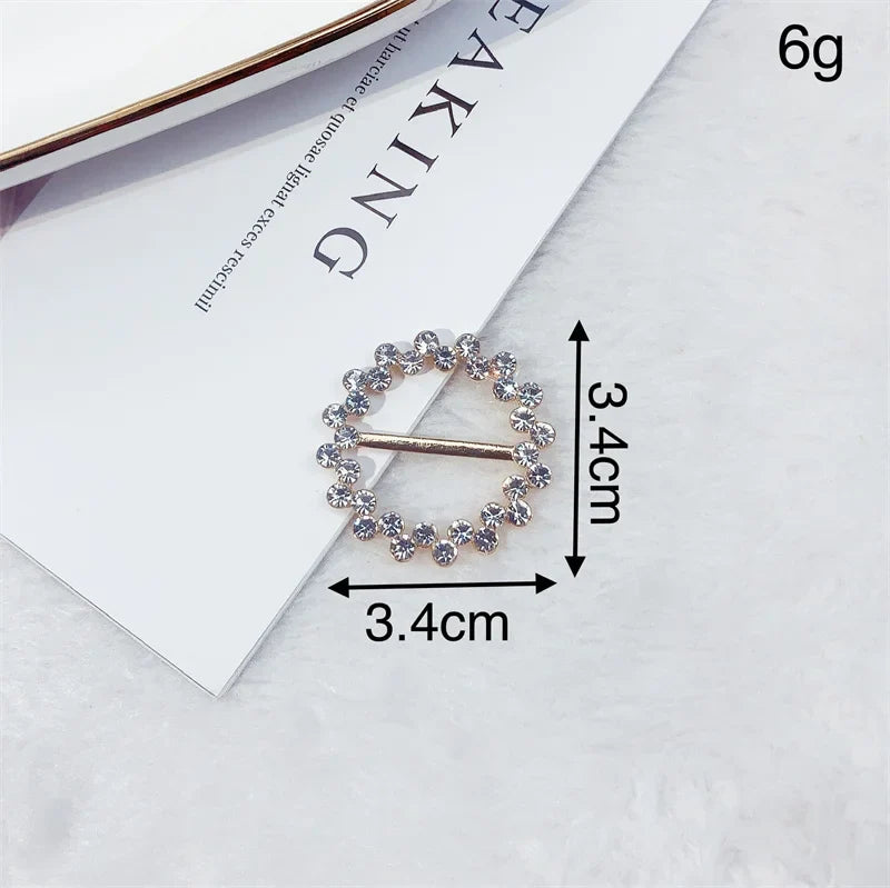 Creative Knot Buckles – Geometric T-Shirt & Scarf Waist Tightening Buttons, Clothing Accessories