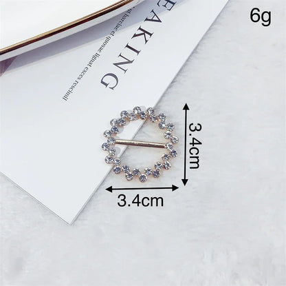 Creative Knot Buckles – Geometric T-Shirt & Scarf Waist Tightening Buttons, Clothing Accessories