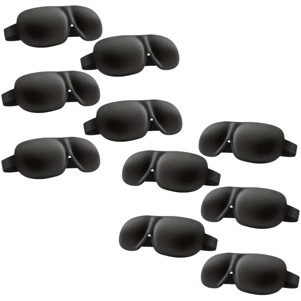 3D Contoured Sleep Mask — 100% Light-Blocking, Ultra-Soft Breathable Eye Cover for Travel, Yoga & Rest