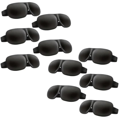 3D Contoured Sleep Mask — 100% Light-Blocking, Ultra-Soft Breathable Eye Cover for Travel, Yoga & Rest