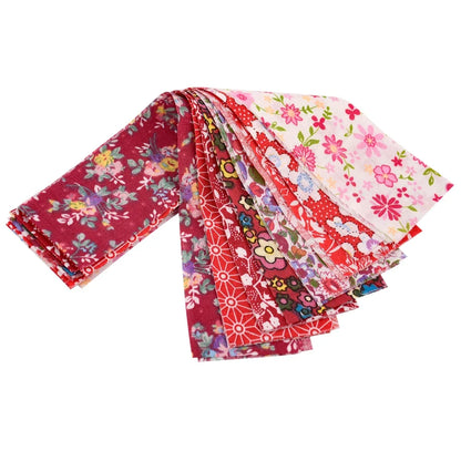 Booksew Ankara Cotton Fabric - Floral Jelly Roll Strips 8-9 Pieces 5x100CM for Patchwork, DIY Dolls & Sewing Crafts