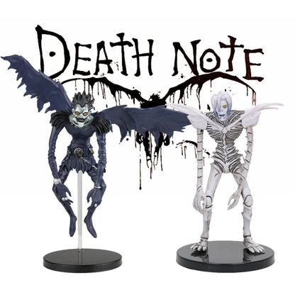 Death Note Ryuk & Rem Figure - 18CM PVC Anime Collectible Model Toy for Desktop Decoration & Halloween Gift