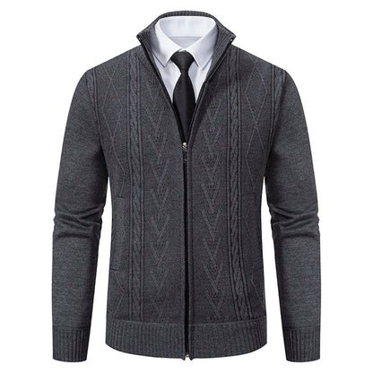 2023 Autumn & Winter Cashmere Padded Sweater Coat - Warm Casual Men’s Knitted Jacket