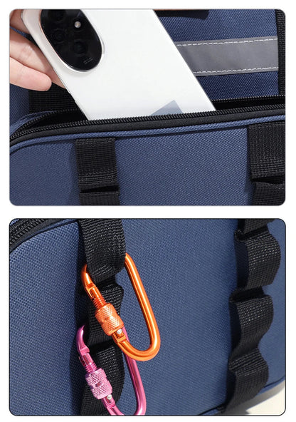 40L Thermal Food Carrier Bag – Large Insulated Cooler Tote with Zipper, Portable Leakproof Picnic Bag for Camping and Beach