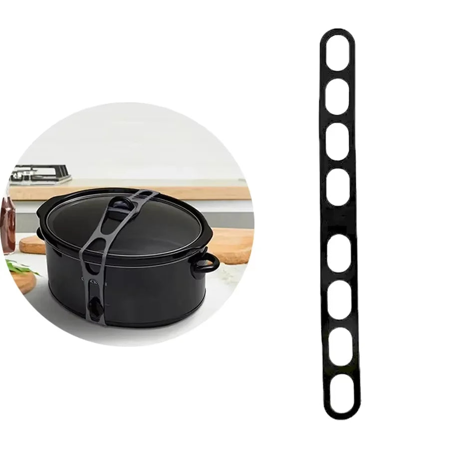 Silicone Lunch Box Fastening Strap – Reusable Universal Lid & Cutlery Holder