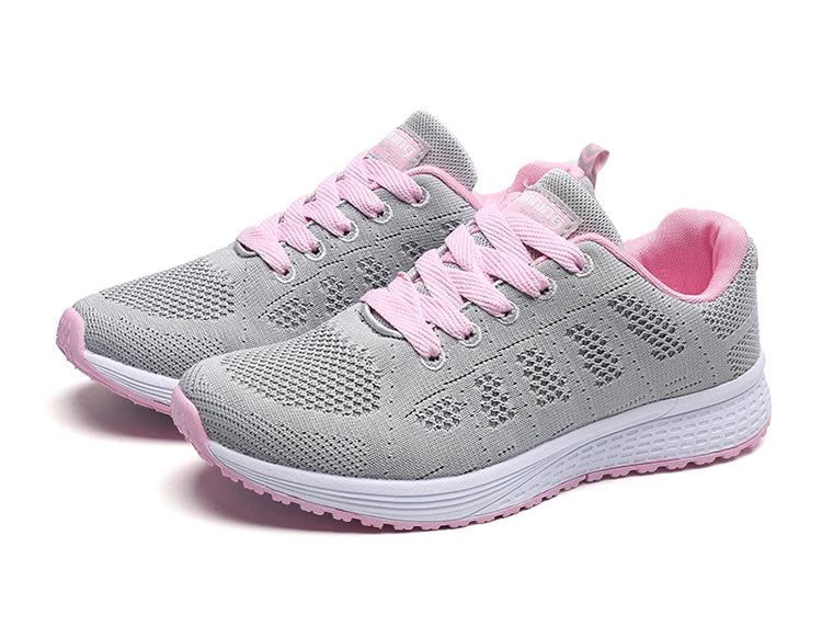 New Women's Lace-Up Flats – Casual Sneakers, Soft & Comfortable, Plus Size Available