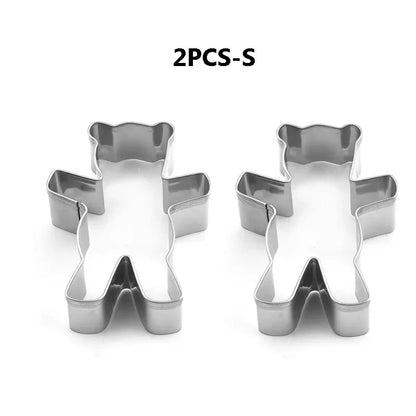 Christmas Hug Bear Cookie Cutter Mold – Bear Shape Baking Tool for Cookies, Cakes, Fudge & Sugarcraft Decorating