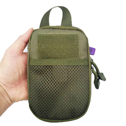 Tactical MOLLE EDC Waist Pouch - Portable Outdoor First Aid Bag and Phone Holder for Camping Hunting Accessories