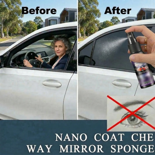 Car Windshield Anti-Spy Privacy Spray – One-Way Glass Protection, Anti-Peeping, Anti-Dust & Stain Cleaner for All Car Windows