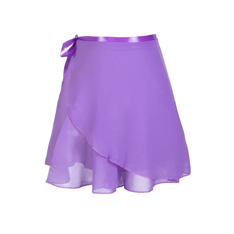 Adult Chiffon Ballet Tutu Skirt - Wrap Dance Skirt for Women & Girls Gymnastics Training