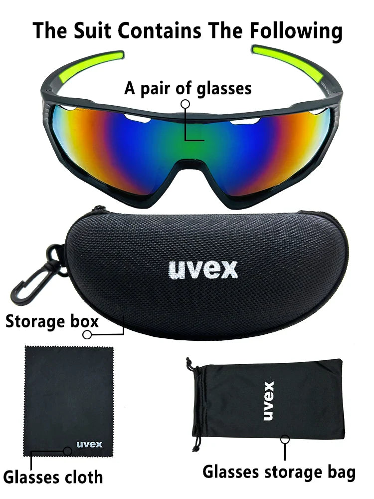 Cycling Sunglasses for Men & Women – UV400 Sports Glasses for MTB & Road Bikes