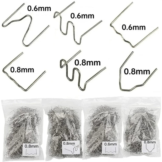 Plastic Repair Welding Nails - Auto Bumper Hot Stapler Studs for Car Repair Machine (100-600PCS)