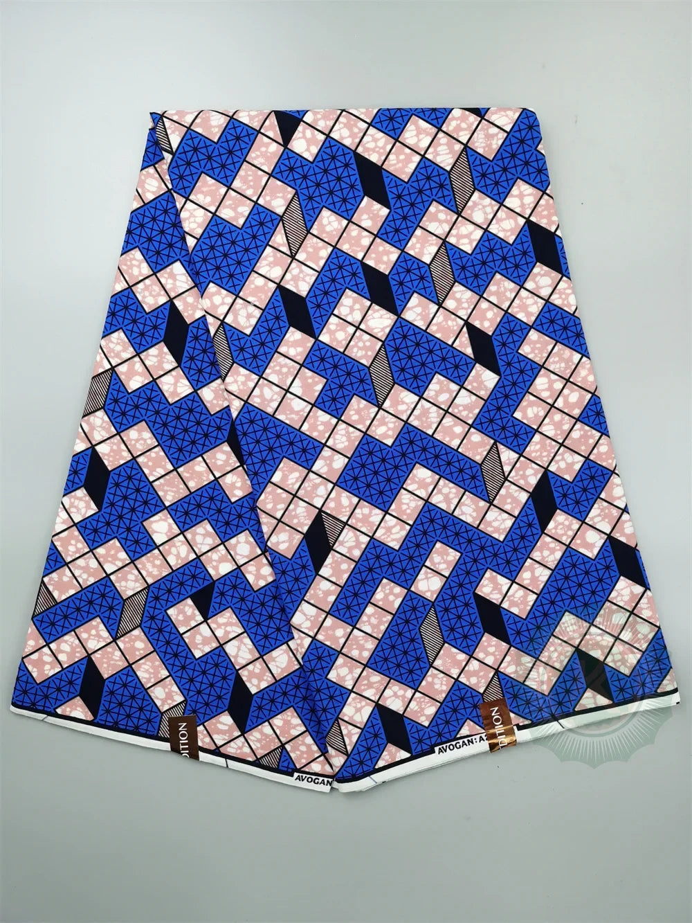 Guaranteed Original African Wax Fabric - 100% Cotton Real Ankara Print 6 Yards for Wedding Dresses & Sewing