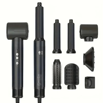 Tinsol 7-in-1 Brushless High-Speed Hair Dryer Brush – Ionic Blow Dryer with Diffuser, Hot Air Comb & Hair Curler