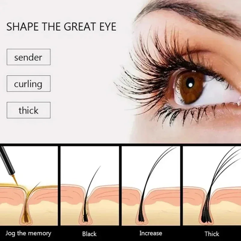 Fast Growth Eyelash Serum – Lengthening, Thickening & Curling Lash Treatment for Natural Lash Lift