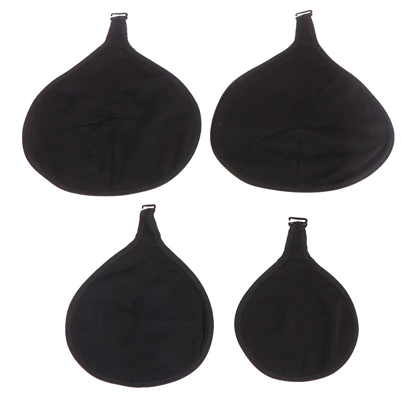 Women Silicone Breast Forms Cover with Cotton Pocket – Mastectomy Prosthesis Protective Triangle Inserts
