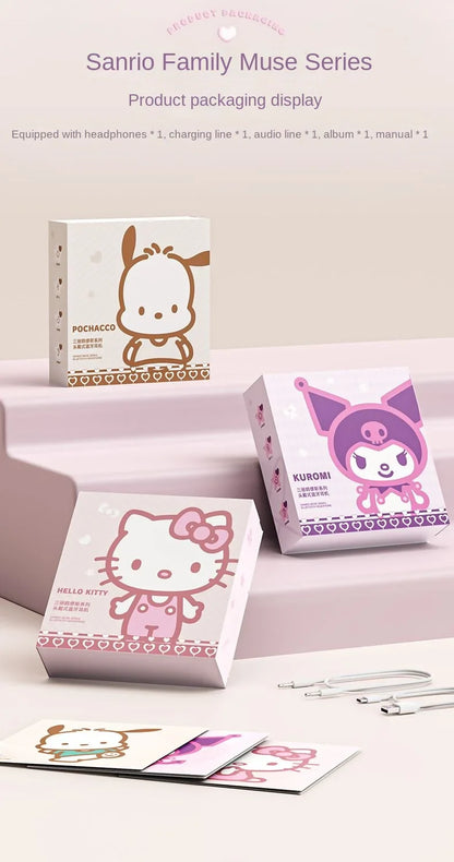 Hello Kitty & Kuromi S05 Wireless Bluetooth Headset — Kawaii Cartoon Character Headphones for Students, New Style