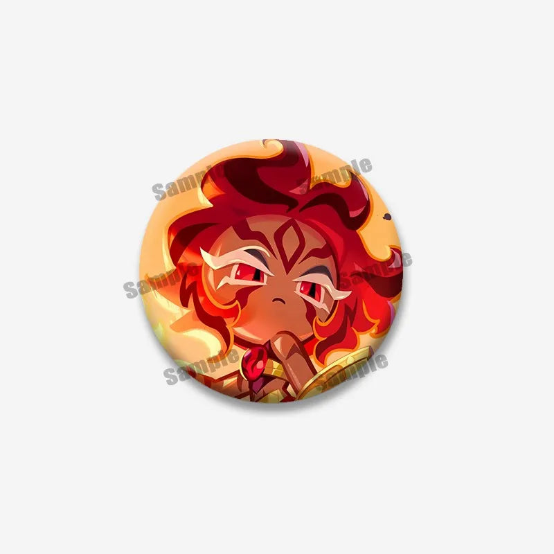 Cookie Run Kingdom Shadow & Milk Button Brooch – Cute Cartoon Enamel Pin for Bags, Clothing & DIY Accessories